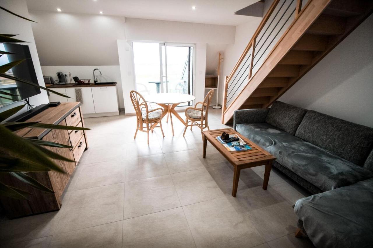 Appart-Duplex Vue Mer Panoramique Balcon & Piscine Proche Commerce Penmarcʼh Zewnętrze zdjęcie
